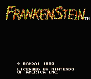 Frankenstein - The Monster Returns (USA) screen shot title